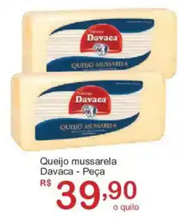 Giga Atacado Queijo mussarela davaca - peça oferta