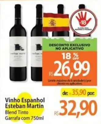 Vinho Espanhol Esteban Martin Blend Tinto