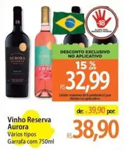 Atacadão Vinho Reserva Aurora Vários tipos oferta