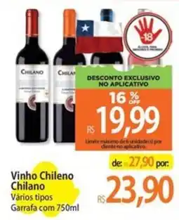 Atacadão Vinho Chileno Chilano Vários tipos oferta