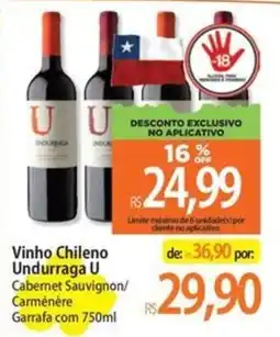 Atacadão Vinho Chileno Undurraga U oferta