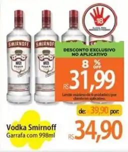 Atacadão Vodka Smirnoff oferta