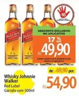 Atacadão Whisky Johnnie Walker Red Label oferta