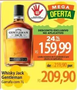 Atacadão Whisky Jack Gentleman Garrafa com 1L oferta