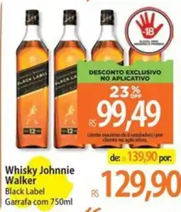 Atacadão Whisky Johnnie Walker Black Label oferta