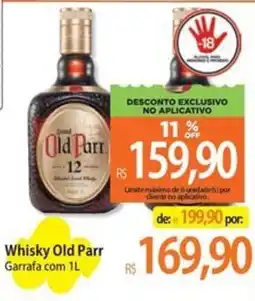Atacadão Whisky Old Parr Garrafa com 1L oferta