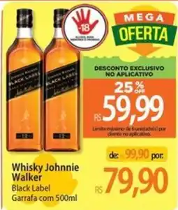 Atacadão Whisky Johnnie Walker Black Label oferta