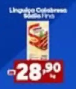 Carvalho Supermercado Linguiça Colabresa Sodia Fina oferta