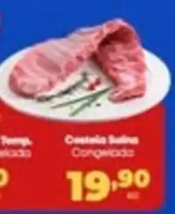 Carvalho Supermercado Costela Suína Congelada oferta