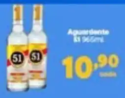 Carvalho Supermercado Aguardente 51 oferta