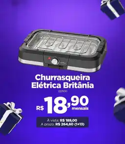 Berlanda Churrasqueira Elétrica Britânia oferta
