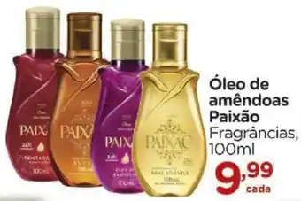 Óleo de amêndoas paixão fragrâncias