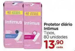 Carrefour Protetor diário intimus tipos oferta