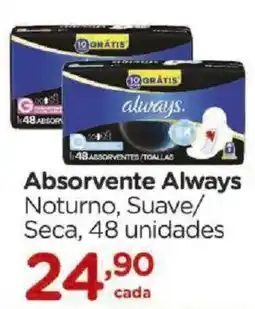 Carrefour Absorvente always noturno, suave/ seca oferta