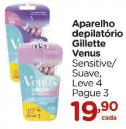 Carrefour Aparelho depilatório gillette venus sensitive/suave oferta