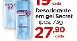 Carrefour Desodorante em gel secret tipos oferta