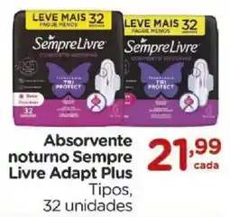 Carrefour Absorvente noturno Sempre Livre Adapt Plus oferta