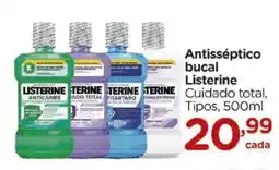 Carrefour Antisséptico bucal listerine cuidado total, tipos oferta