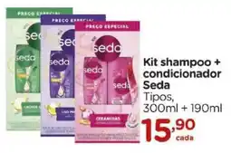 Carrefour Kit shampoo + condicionador Seda Tipos oferta