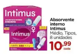 Carrefour Absorvente interno intimus médio, tipos oferta