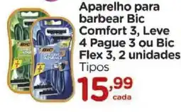 Carrefour Aparelho para barbear bic comfort 3 oferta