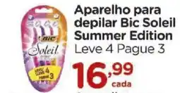 Carrefour Aparelho para depilar bic soleil summer edition oferta