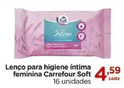 Carrefour Lenço para higiene íntima feminina Carrefour Soft oferta