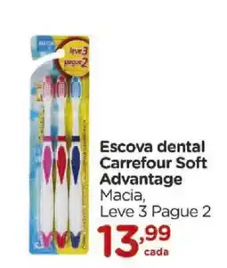 Carrefour Escova dental Carrefour Soft Advantage Macia oferta