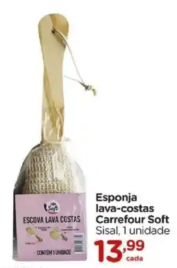 Carrefour Esponja lava-costas Carrefour Soft oferta