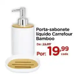 Carrefour Porta-sabonete líquido Carrefour Bamboo oferta