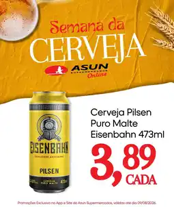 Asun Cerveja Pilsen Puro Malte Eisenbahn oferta
