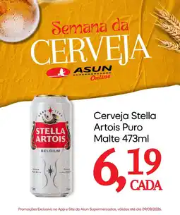 Asun Cerveja Stella Artois Puro Malte oferta