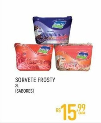 Supermercado Guará Sorvete Frosty 2L sabores oferta
