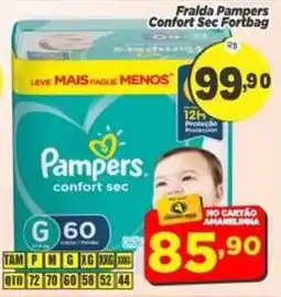 Amarelinha Supermercados Fralda Pampers Confort Sec Fortbag oferta