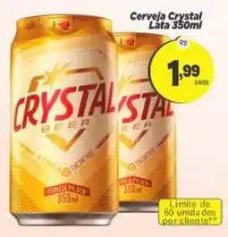 Amarelinha Supermercados Cerveja crystal oferta