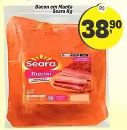 Amarelinha Supermercados Bacon em Manta Seara oferta