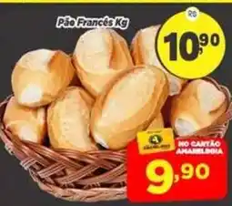 Amarelinha Supermercados Pão Francês Kg oferta