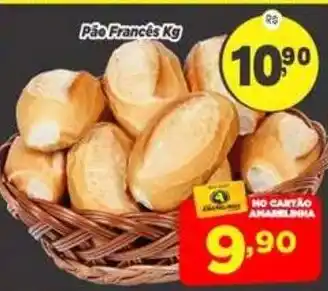 Amarelinha Supermercados Pão Francês Kg oferta