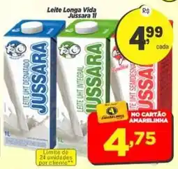 Amarelinha Supermercados Leite longa vida jussara 1l oferta