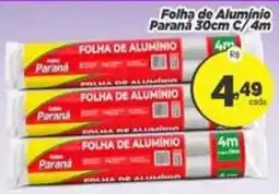 Amarelinha Supermercados folha de alumínio paraná oferta