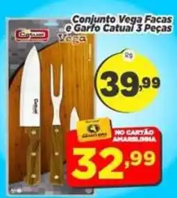 Amarelinha Supermercados Conjunto vega facas e garfo catual 3 pecas oferta