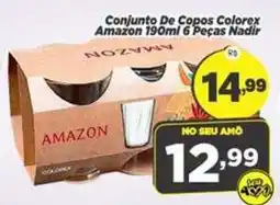 Amarelinha Supermercados Conjunto de copos colorex amazon oferta