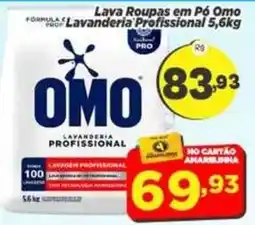 Amarelinha Supermercados Lava Roupas em Pó Omo Lavanderia Profissional oferta
