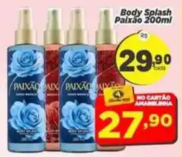 Amarelinha Supermercados Body Splash Paixão oferta