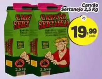 Amarelinha Supermercados Carvão Sertanejo oferta