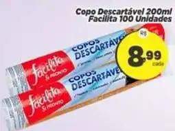 Amarelinha Supermercados Copo descartável oferta