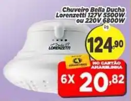 Amarelinha Supermercados Chuveiro bella ducha lorentzetti oferta