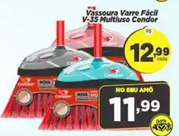 Amarelinha Supermercados Vassoura Varre Fácil V-35 Multiuso Condor oferta