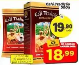 Amarelinha Supermercados Café Tradição extra forte oferta
