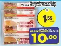 Amarelinha Supermercados Hambúrguer Misto Texas Burger Seara oferta
